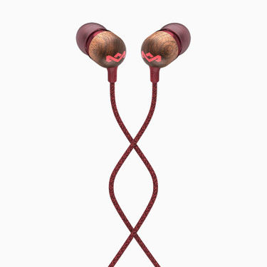 THE HOUSE OF MARLEY  Smile Jamaica Casque Avec fil Ecouteurs Appels/Musique Rouge, Bois - Neuf