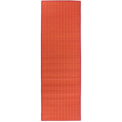 THEDECOFACTORY  - bali chic - Tapis en bambou rouge 200x65 - Rouge