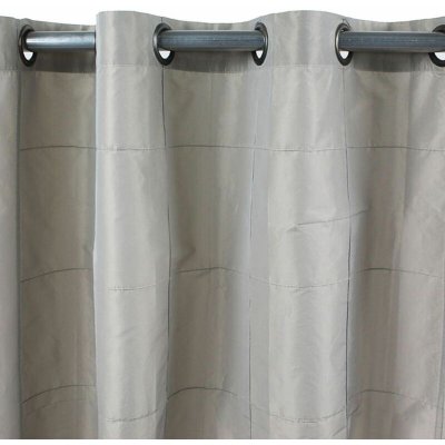 Thedecofactory - william - Rideau en taffetas taupe 150x250