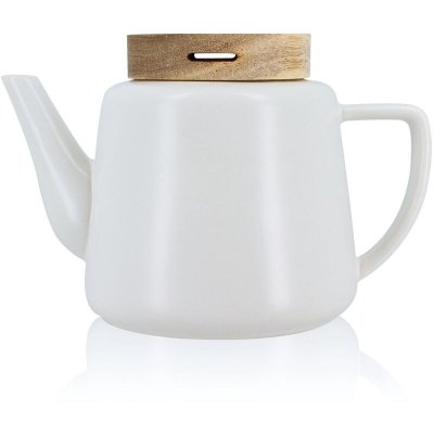 OGO Th&eacute;i&egrave;re avec couvercle en porcelaine et bois 680 ml