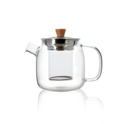 OGO LIVING Th&eacute;i&egrave;re En Verre Et Couvercle En Inox  - 68cl