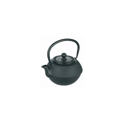 IBILI Th&eacute;i&egrave;re  - 1,2 L - Fonte &eacute;maill&eacute;e - Filtre inox - Noir