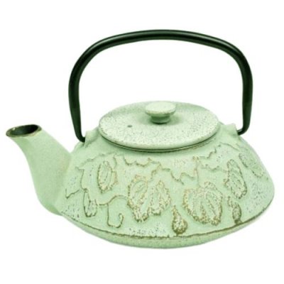 ZEN ET ETHNIQUE Th&eacute;i&egrave;re Japonaise vert pastel en fonte