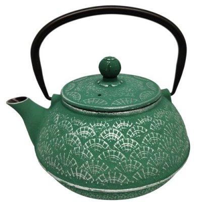  Th&eacute;i&egrave;re japonaise verte en fonte 0.9 litre