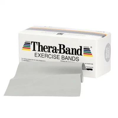 THERA BAND Thera-Band-b Bande de R&eacute;sistance-Argent(super stark/silber)-5.50 m