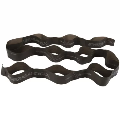 THERA BAND Theraband clx 11 Loops / 2m noir - sans latex particuli&egrave;rement lourd