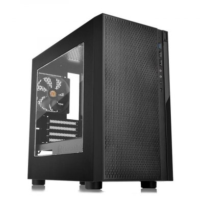 THERMALTAKE  BOITIER PC Versa H18 Fenetre - Mini Tour - Noir - Format Micro ATX (CA-1J4-00S1WN-00) 