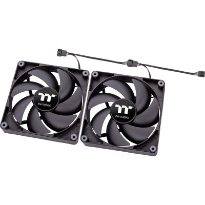 THERMALTAKE  Ct120 500-2000rpm Tower Fan 2 Units Argent&eacute;