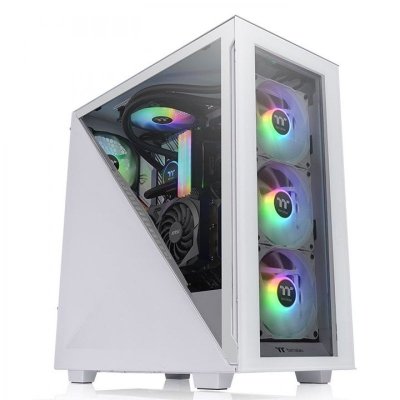 THERMALTAKE  Divider 300 TG Snow ARGB Midi Tower Blanc, Moyenne tour