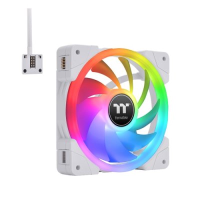 THERMALTAKE  SWAFAN EX14 Boitier PC Ventilateur 14 cm Blanc 3 pi&egrave;ce(s)