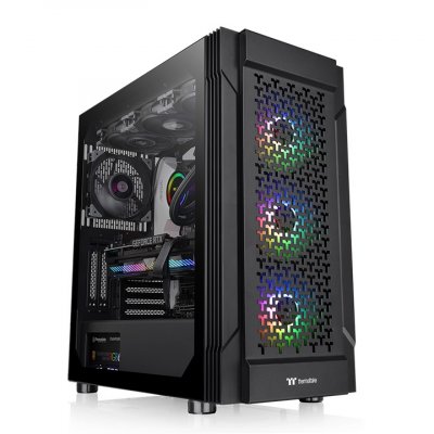 THERMALTAKE  Versa T27 TG ARGB Midi Tower Noir, Moyenne tour