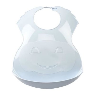 THERMOBABY  Bavoir Semi-Rigide - Fleur Bleue