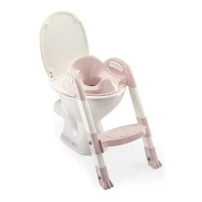 THERMOBABY  r&eacute;ducteur de toilette avec marche kiddyloo rose EYBY588-RSE