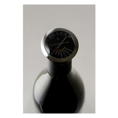 ATELIER DU VIN Thermom&egrave;tre &agrave; vin acier H19,5 cm Gris L'