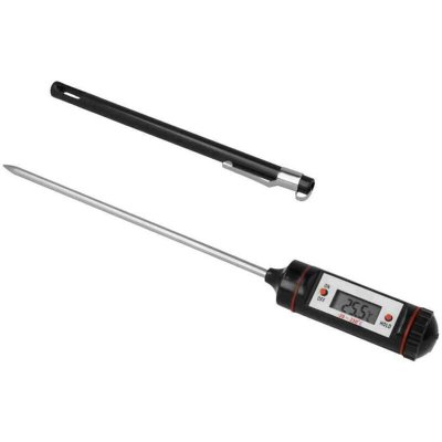 METALTEX Thermom&egrave;tre de cuisson avec protection -  - Noir - Inox