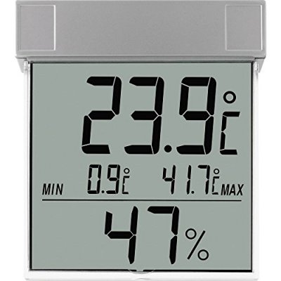 TFA Thermom&egrave;tre de fen&ecirc;tre  30.5020 gris