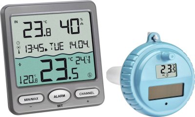 TFA DOSTMANN Thermom&egrave;tre de piscine  30.3056.10 anthracite