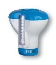 Thermom&egrave;tre / Distributeur de chlore 2 en 1 - Gr&eacute;