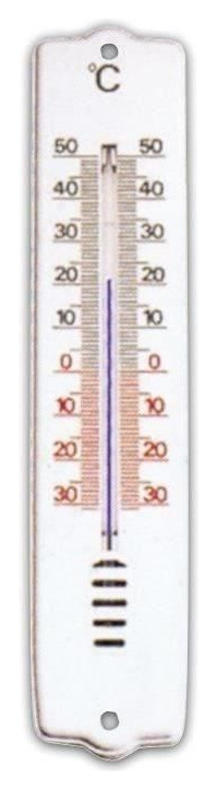 METALTEX Thermom&egrave;tre int&eacute;rieur ou ext&eacute;rieur en plastique - - Blanc - Plastique