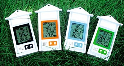 Thermom&egrave;tre mini-maxi &eacute;lectronique - Blanc