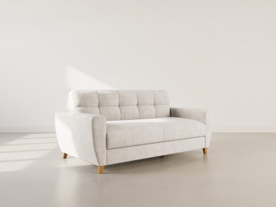  Thibault - Canap&eacute; 3 places convertible express couchage quotidien 140 cm matelas 14 cm en