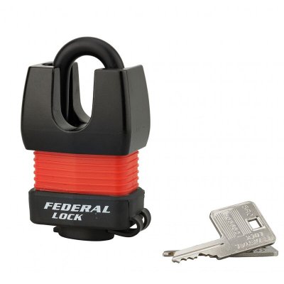 FEDERAL LOCK Thirard - Cadenas &agrave; cl&eacute; - Docker - pour chantier - 45 mm