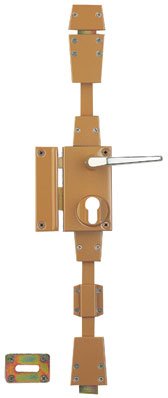 THIRARD  - Serrure multipoint en applique marron gauche &agrave; fouillot - Cl&eacute; i - Axe &agrave; 45 mm - Targa