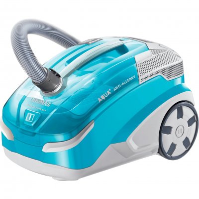 THOMAS  786522 Aqua+ Anti Allergy Aspirateur sans Sac Bleu Turquoise/Gris Clair 48,6 x 31,8 x 34,7 cm
