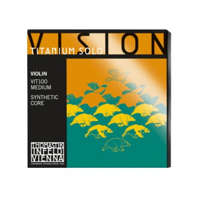 THOMASTIK  Vit100 - Jeu De Cordes Violon Vision Titanium Solo - M&eacute;dium
