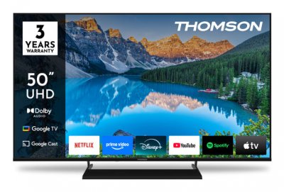THOMSON  50UG5X15 - TV LED 50 (126 cm) - 4K UHD 3840x2160 - Google TV - 3xHDMI 2.1 - WiFi