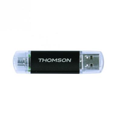 THOMSON  Dual 32GB lecteur USB flash 32 Go USB Type-A 2.0 Noir, Gris - Neuf