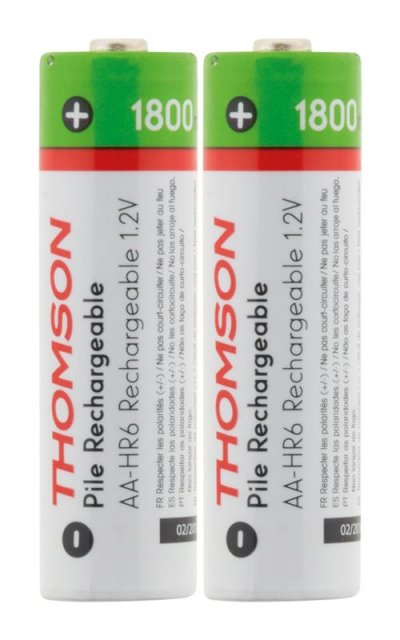 THOMSON  - Pack 2x piles rechargeables HR06 AA 1800 mAh