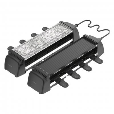 THOMSON  THRAC2IN1 appareil &agrave; raclette noir 8 personnes