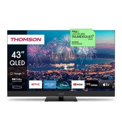 THOMSON  TV QLED 4K 109 cm 43QG6C14 QLED Google TV avec barre de son