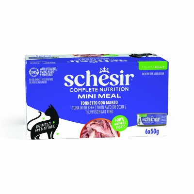 SCHESIR Thon avec Filets de Buf Multipack 6 Unit&eacute;s 6x50 gr 