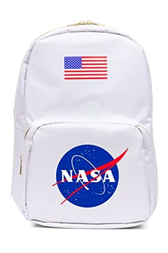 THUMBS UP  Nasa Backpack Logo Backpack Blanc