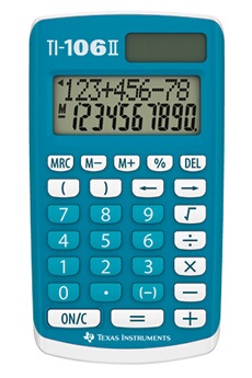 TEXAS INSTRUMENTS Ti-106 ii - bleu