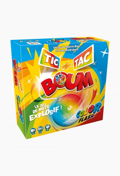 ASMODEE Tic Tac Boum Color Flash -  Jeu de soci&eacute;t&eacute; - ZYGTTBCF01FR 