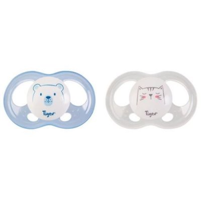 TIGEX  Soft Touch Set de 2 Sucettes Taille 6-18 Mois - Mod&egrave;le al&eacute;atoire
