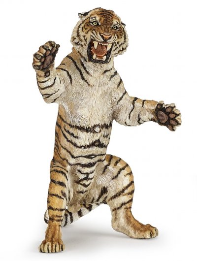 PAPO Tigre debout - dim. 12,5 cm x 7,8 cm x 5,8 cm