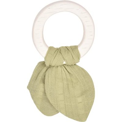 TIKIRI  Anneau de Dentition Caoutchouc Naturel rond et vert 1ut