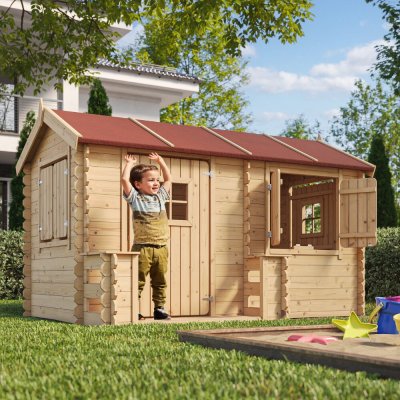 TIMBELA  M503 Maison en bois pour enfants - 178x241xH151cm / 2.63m2