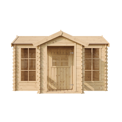 TIMBELA  M520 Maison en bois pour enfants - 241x187xH151cm / 2.63 m2