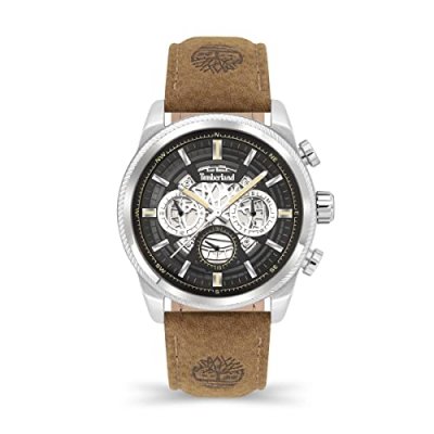 TIMBERLAND  Homme Analogique Quartz Montre avec Bracelet en Cuir TDWGF2200704