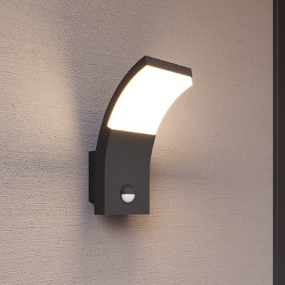 LUCANDE Timm Applique Murale d'Ext&eacute;rieur IP54 w/Sensor Graphite - 