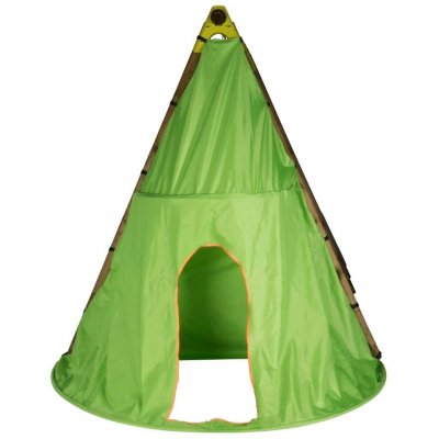 TRIGANO Tipi, vert et orange -  Jardin - tipi - vert