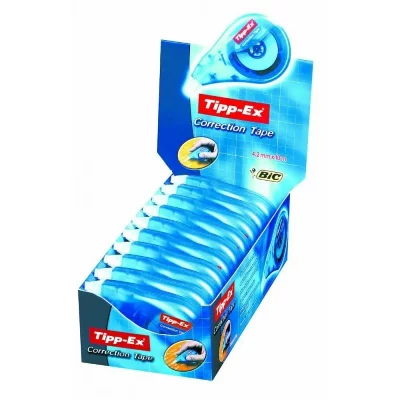 TIPP EX Tipp-ex Box 10 Tippexcuexcort Correctory Basques 4.2 Mm X 12 M Bleu