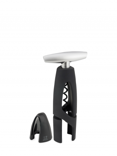 PEUGEOT Tire-bouchon &agrave; vis sans fin couleur noir avec coupe-capsule 17 cm - 7'