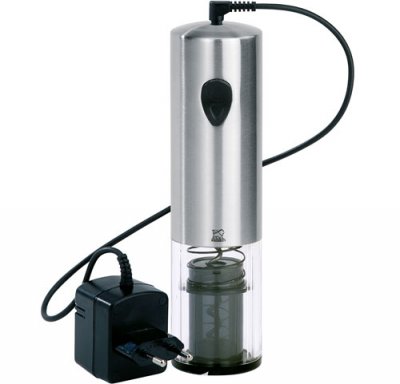 PGEO Tire bouchon &eacute;lectrique rechargeable en inox 20cm Peugeot Elis