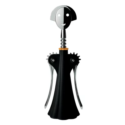 ALESSI Tire-bouchon noir en r&eacute;sine thermoplastique Anna G - 